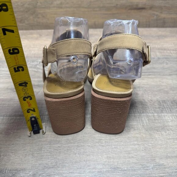 Vince Camuto clarissa Tortilla True Suede Open Toe Sandal Women's Size 9 - Picture 3 of 7